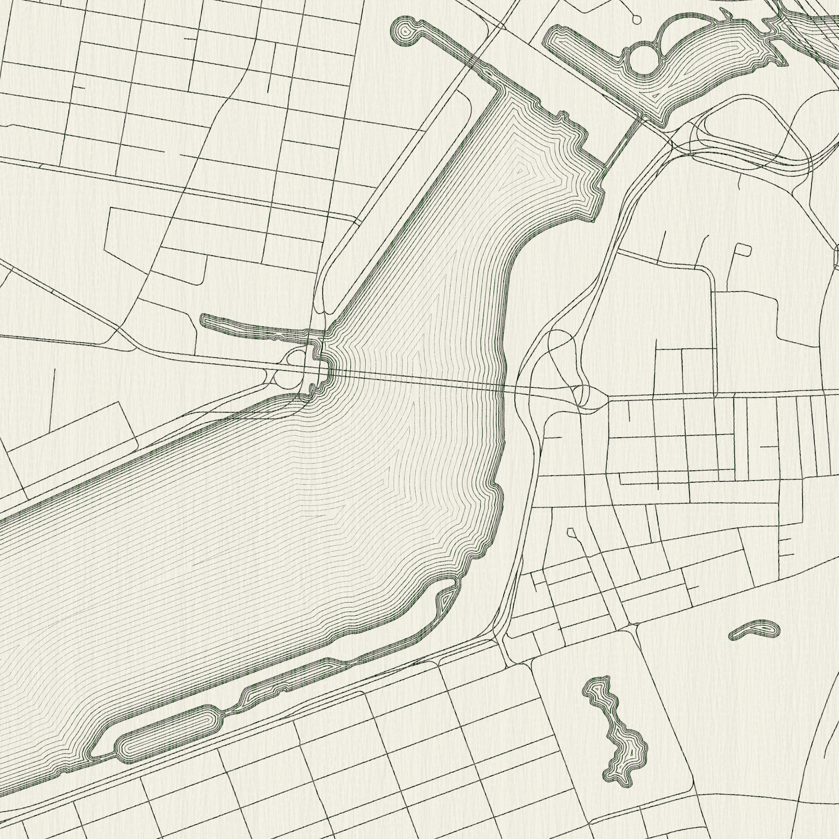 Antique map style of Boston