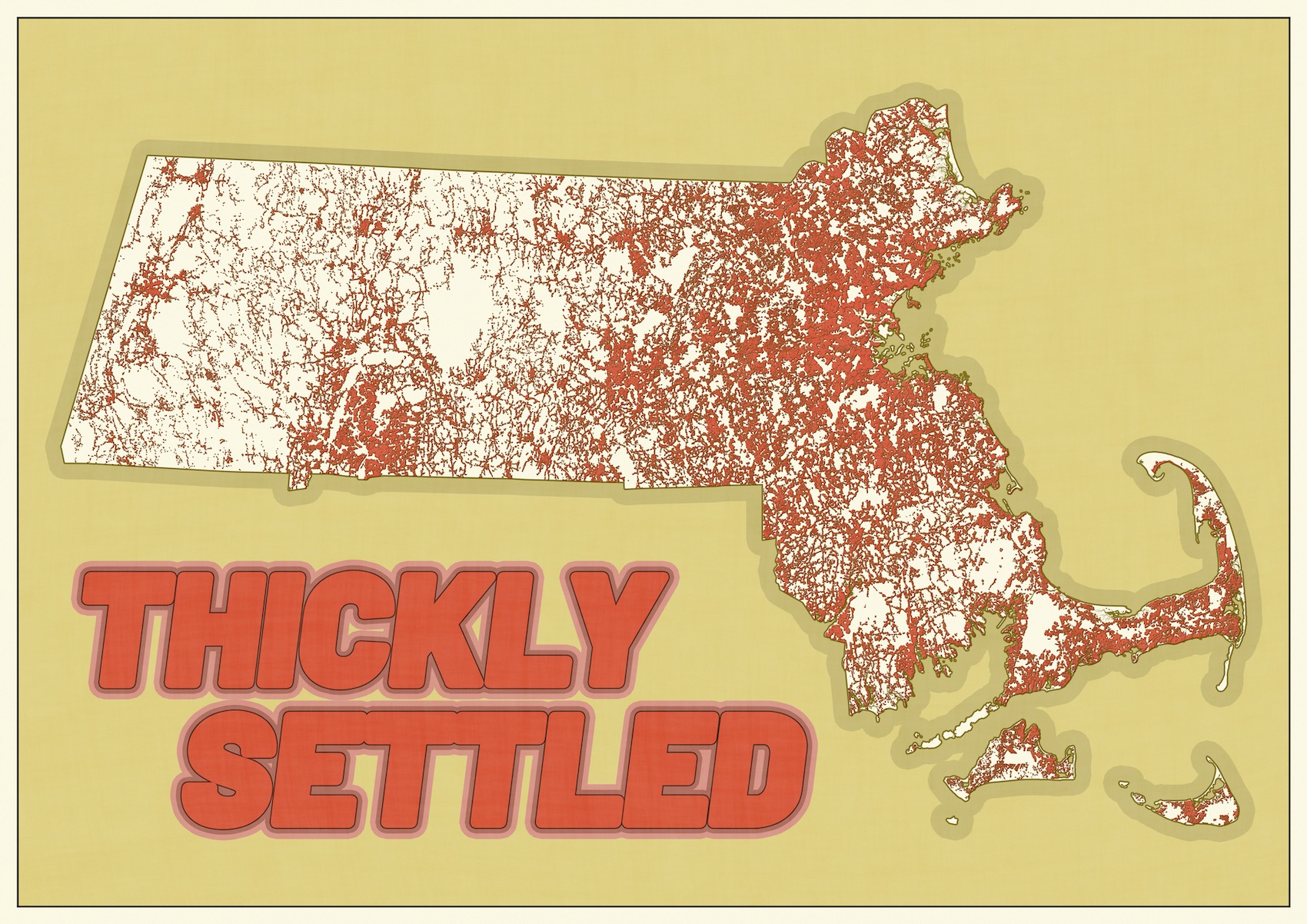 thickly settled Massachusetts